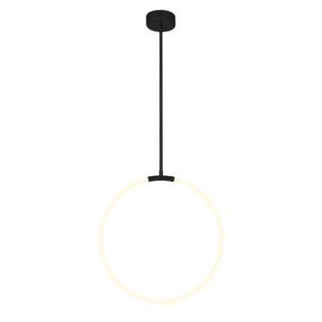 CWI Lighting Hoops 24" LED Chandelier - 22W - 3000K - 120V - Black