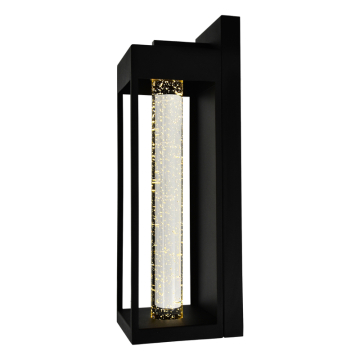 CWI Lighting Rochester 19" LED Outdoor Wall Sconce - 6W - 3000K - 120V - Black