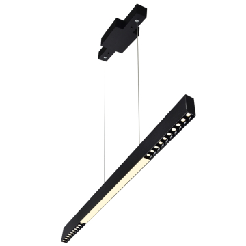CWI Lighting Pienza 45" LED Chandelier - 30W - 3000K - 120V - Black