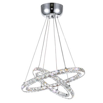CWI Lighting Ring LED Chandelier - 30W - 4000K - 120V - Stainless Steel