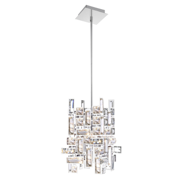 CWI Lighting Arley 1-Light Mini Chandelier - 120V - Chrome