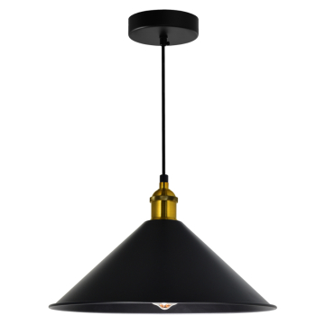CWI Lighting Brave 12" 1-Light Mini Pendant - 120V - Black