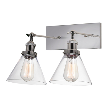 CWI Lighting Eustis 2-Light Wall Sconce - 120V - Polished Nickel