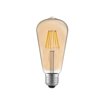 CWI Lighting ST19 LED Lamp - 8W - 2700K - 120V - Amber - Pack of 10