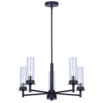 Canarm Benson 5-Light Chandelier - 120V - Black