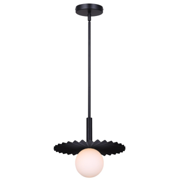 Canarm Payton 1-Light Pendant - 120V - Black