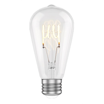 Green Creative Deco Large Series ST19 LED Filament Lamp - 4.5W - 2100K - 250 Lumens - 120V