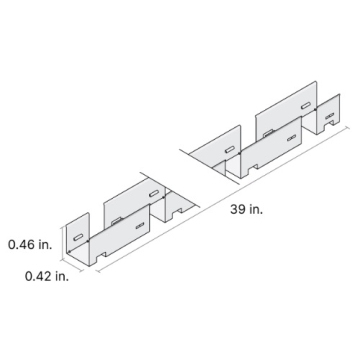 DiodeLED 39" Spine Mounting Channel for LINAIRE Flex Mini 3D Bend - White