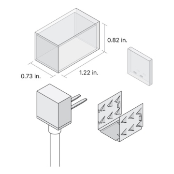 DiodeLED Field Connector for LINAIRE Flex Top Bend - Bottom Entry