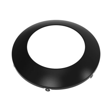 RAB 4" Round Smooth Black Trim for DISK34-6