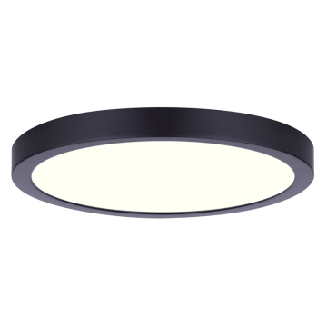 Canarm 7" Low Profile Round LED Flush Mount - 15W - CCT Selectable - 1,050 Lumens - 120V - Black