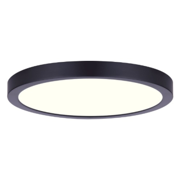 Canarm 15" Low Profile Round LED Flush Mount - 3000K - 120V - Black