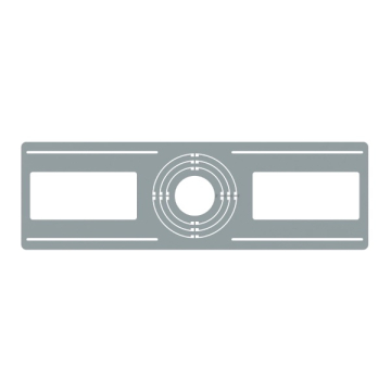 RAB Flat Mounting Plate for Compatible 3" / 4" / 5" / 6" Recessed Downlights 