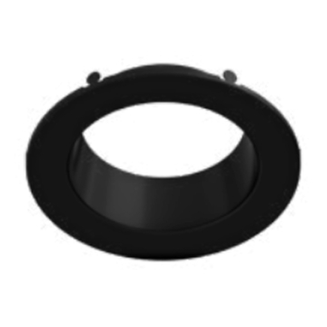 RAB 4" Smooth Black Color Trim For Commercial Downlights