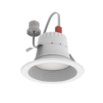 SLG DP G2 E26 Plug Base LED Downlight - 4" - Round Baffle Reflector - 750Lm - 10W - CCT Selectable - 120V - White