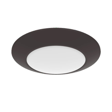RAB 16W 6" Round Economy LED Surface Mount - Bronze - 4000K - 1,000 Lumens - 120V