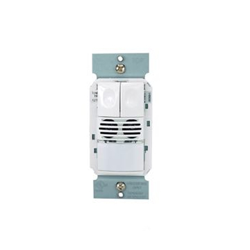 Wattstopper Wall Switch Sensor - Dual Tech - Multi-Mode - Dual Relay - 120-277V - Black