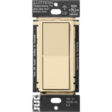Lutron Caseta Claro Smart Accessory Switch - Ivory