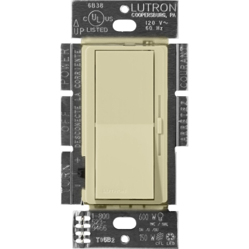 Lutron Diva LED+ Dimmer - Single Pole / 3-Way - 150W Max - Sage