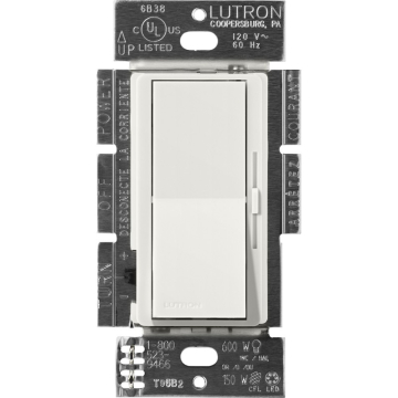 Lutron Diva Electronic Low-Voltage Dimmer - 3-Way - 300W Max - Lunar Gray