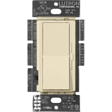 Lutron Diva Electronic Low-Voltage Dimmer - 3-Way - 300W Max - Sand