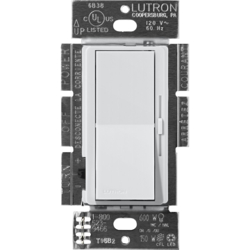 Lutron Diva Magnetic Low-Voltage Dimmer - 3-Way - 450W Max - Mist