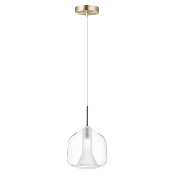 ET2 Deuce 6.75" LED Pendant - 3000K - 380 Lumens - 120V - Satin Brass