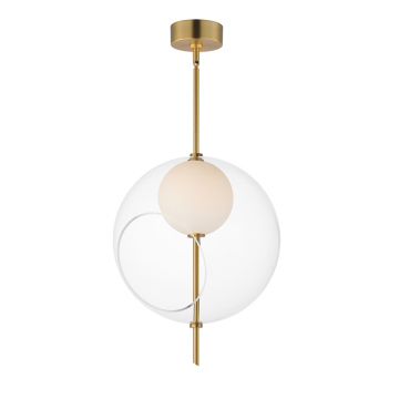 ET2 Martini 16" LED Pendant - 3000K - 120-277V - Natural Aged Brass