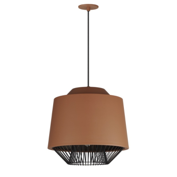 ET2 Phoenix 18.5" LED Pendant - 3000K - 650 Lumens - 120V - Brick / Black
