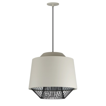 ET2 Phoenix 18.5" LED Pendant - 3000K - 650 Lumens - 120V - Gray / Black