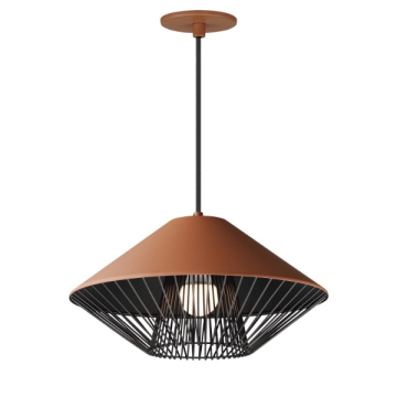 ET2 Phoenix 16" LED Pendant - 3000K - 120V - Brick / Black