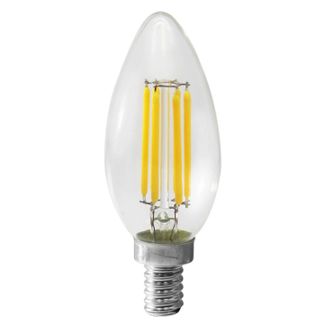 Westgate LED Filament Candelabra Lamp - E12 Base - 5W - 2700K - 400 Lumens - 120V
