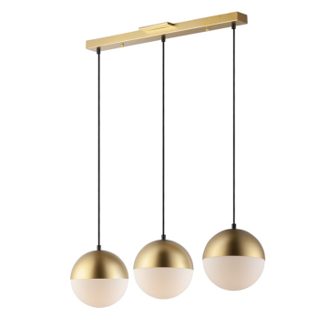 ET2 Half Moon LED Multi-Light Pendant - Linear - 3000K - 1,350 Lumens - 120V - Metallic Gold