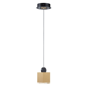 ET2 Nob LED Mini Pendant Cube - 3000K - 240 Lumens - 120V - Black / Gold