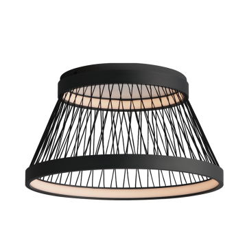 ET2 Loom 23" LED Flush Mount - 3000K - 120-277V - Black