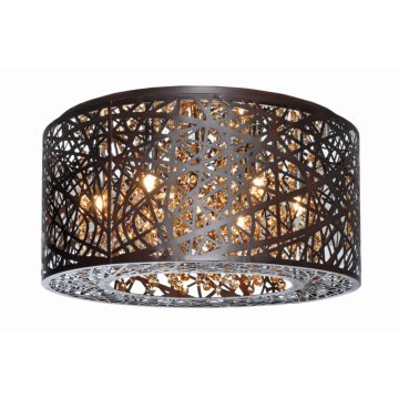 ET2 Inca 16" LED Flush Mount - 3000K - 2,800 Lumens - 120V - Black