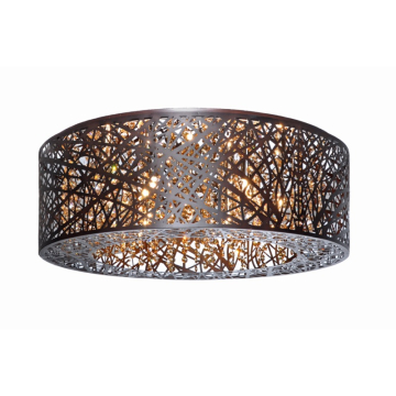 ET2 Inca 24" LED Flush Mount - 3000K - 3,600 Lumens - 120V - Black