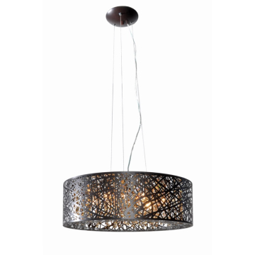 ET2 Inca 24" Round LED Pendant - 3000K - 3,600 Lumens - 120V - Black