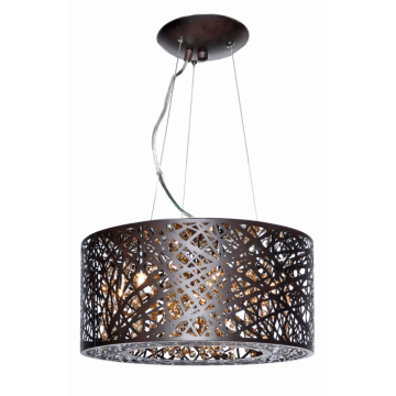 ET2 Inca 16" Round LED Pendant - 3000K - 2,800 Lumens - 120V - Black