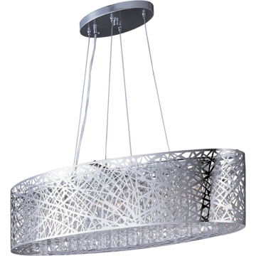 ET2 Inca Oval LED Pendant - 3000K - 3,600 Lumens - 120V - Polished Chrome