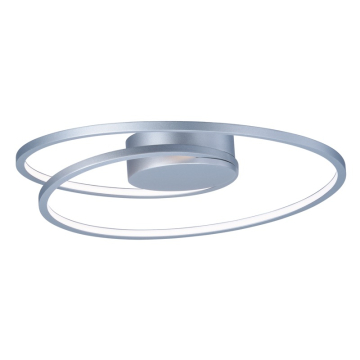 ET2 Cycle 18" LED Semi-Flush Mount - 3000K - 3,200 Lumens - 120V - Matte Silver