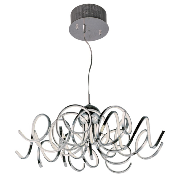 ET2 Chaos LED Pendant - 3000K - 4,400 Lumens - 120V - Polished Chrome