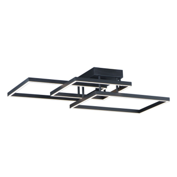 ET2 Traverse LED Rectangular Semi-Flush / Wall Mount - 3000K - 4,000 Lumens - 120V - Black