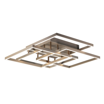 ET2 Traverse LED Square Semi-Flush / Wall Mount - 3000K - 5,500 Lumens - 120V - Champagne