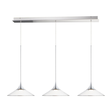 ET2 Cono 3-Light LED Pendant - 3000K - 2,150 Lumens - 120V - Polished Chrome