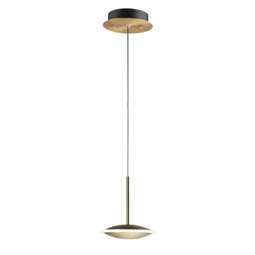 ET2 Saucer LED Pendant - 3000K - 400 Lumens - 120V - Black / Gold