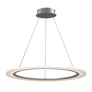 ET2 Saturn II 32" LED Pendant - 3000K - 1,810 Lumens - 120V - Matte Silver