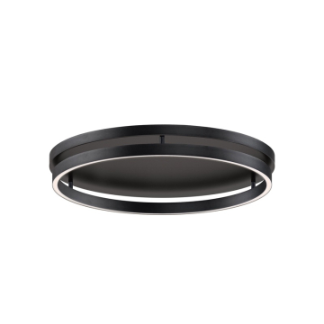 ET2 Groove LED Flush Mount - CCT Tunable (27K-6K) - 1,250 Lumens - 120V - Black