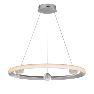 ET2 Nodes 24" LED Pendant - CCT Selectable - 2,450 Lumens - 120-277V - Brushed Aluminum