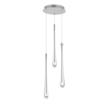 ET2 Stillo 3-Light LED Pendant - 3000K - 450 Lumens - 120V - Satin Nickel